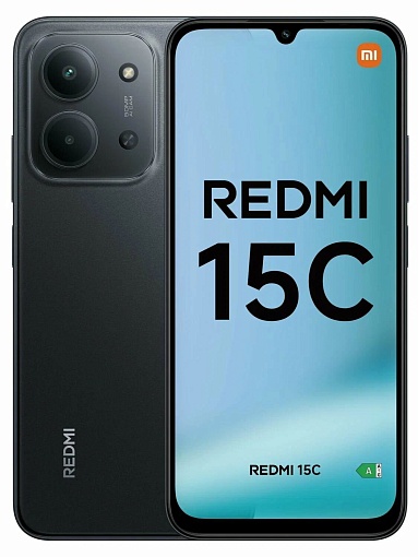 Смартфон Xiaomi Redmi 15C 4G 4/128 ГБ, черный