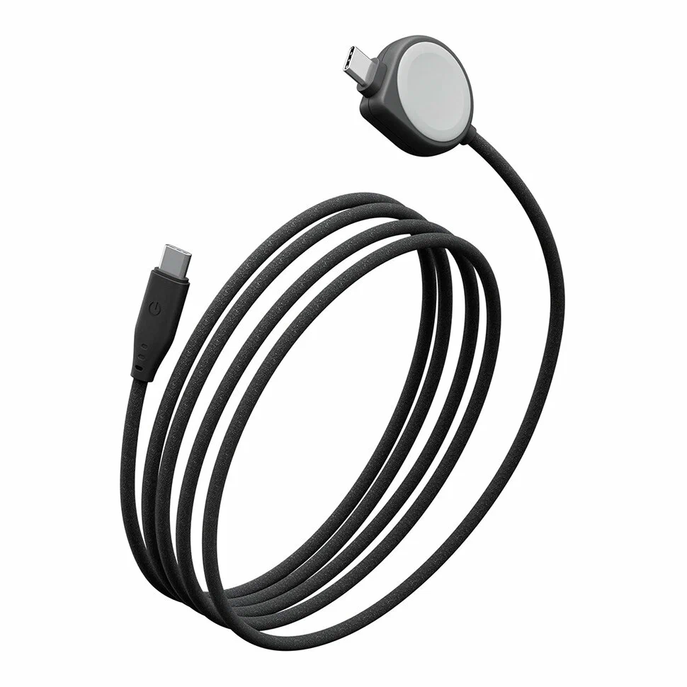 Energea кабель FLOW Duo Watch USB-C to USB-C + Watch Black 1.5m