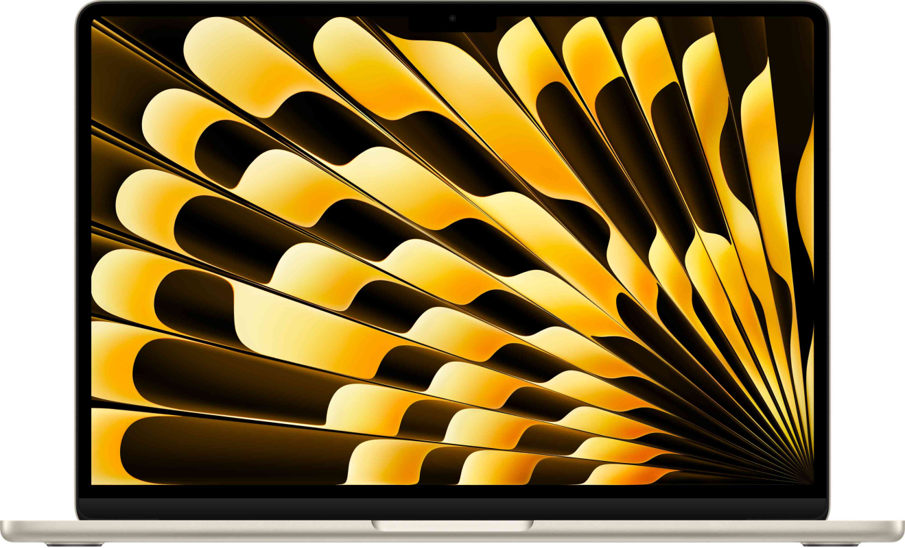 Apple MacBook Air 15" M5 24 ГБ, 1 ТБ SSD, «сияющая звезда» (MDVF4)