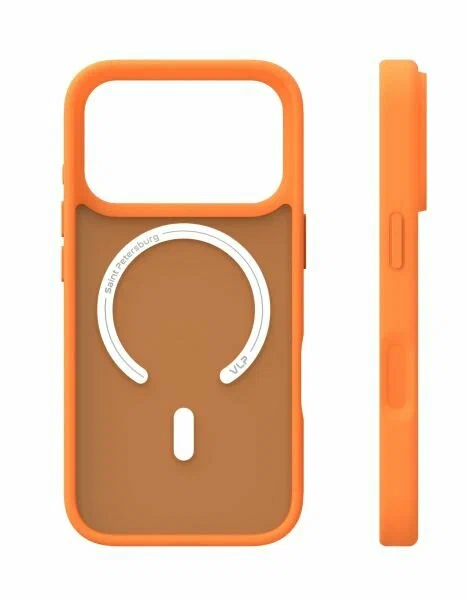 Чехол защитный "vlp" LITE Bloom Case с MagSafe для iPhone 17 Pro, оранжевый